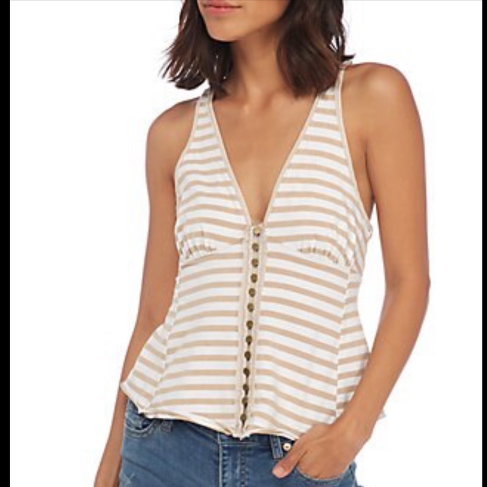 Free People Striped Halter